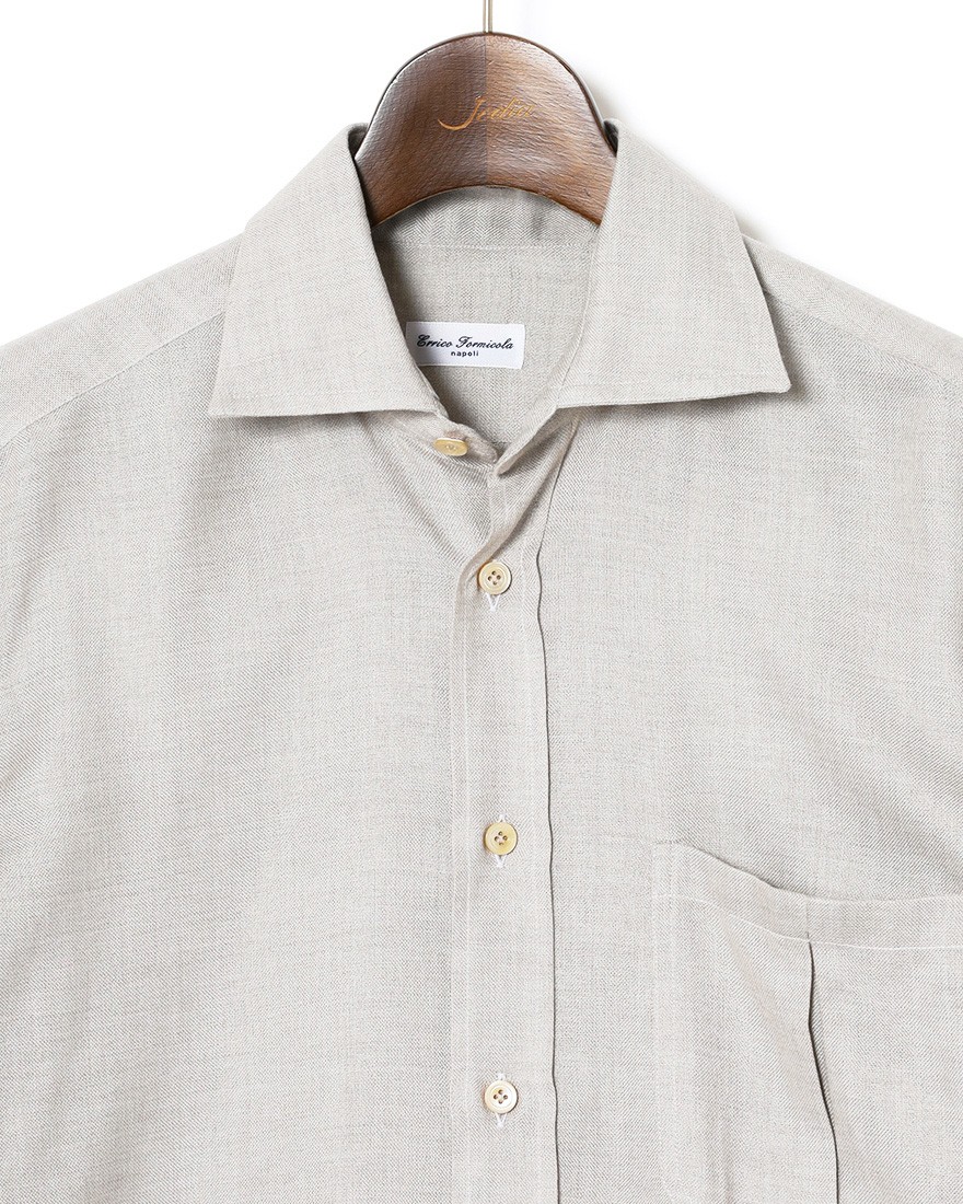 ERRICO FORMICOLAモダールウール ジャンニシャツ 【GIANNI】06l