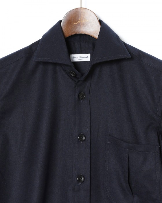 ERRICO FORMICOLAウールカシミヤストレッチ ジャンニシャツ 【GIANNI】05l