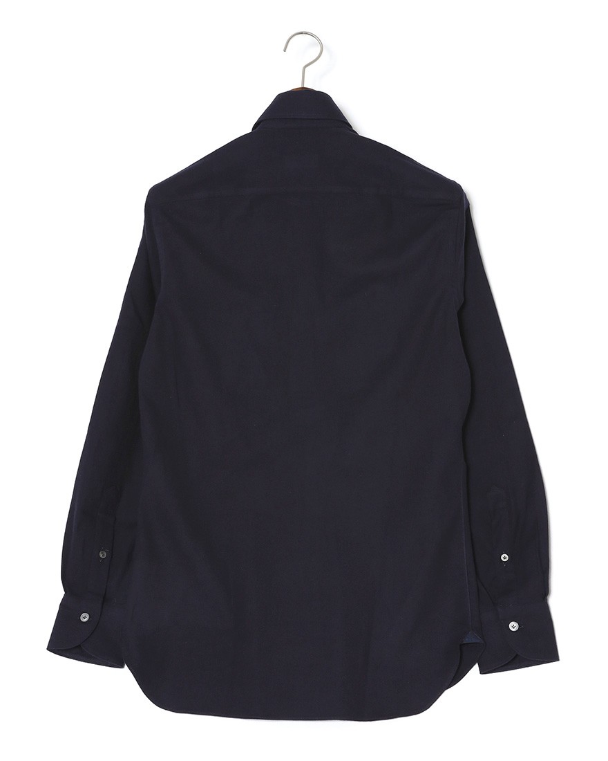 ERRICO FORMICOLA起毛コットンツイル レギュラーカラーシャツ【HUGO】04l