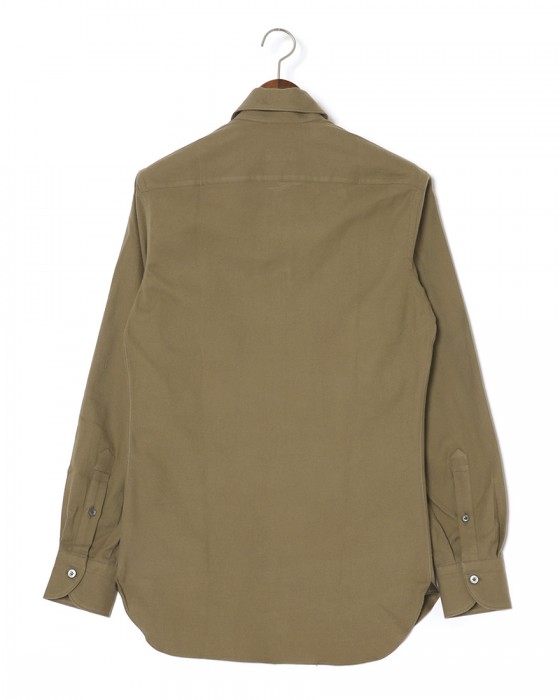ERRICO FORMICOLA起毛コットンツイル レギュラーカラーシャツ【HUGO】06l