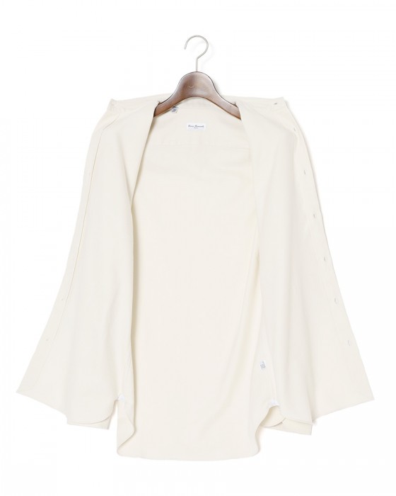 ERRICO FORMICOLA起毛コットンツイル レギュラーカラーシャツ【HUGO】13l