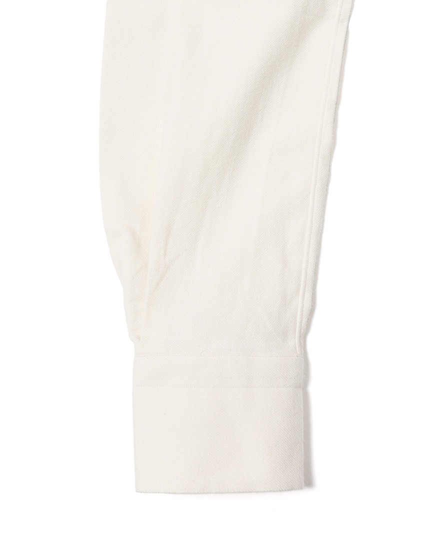 ERRICO FORMICOLA起毛コットンツイル レギュラーカラーシャツ【HUGO】15l