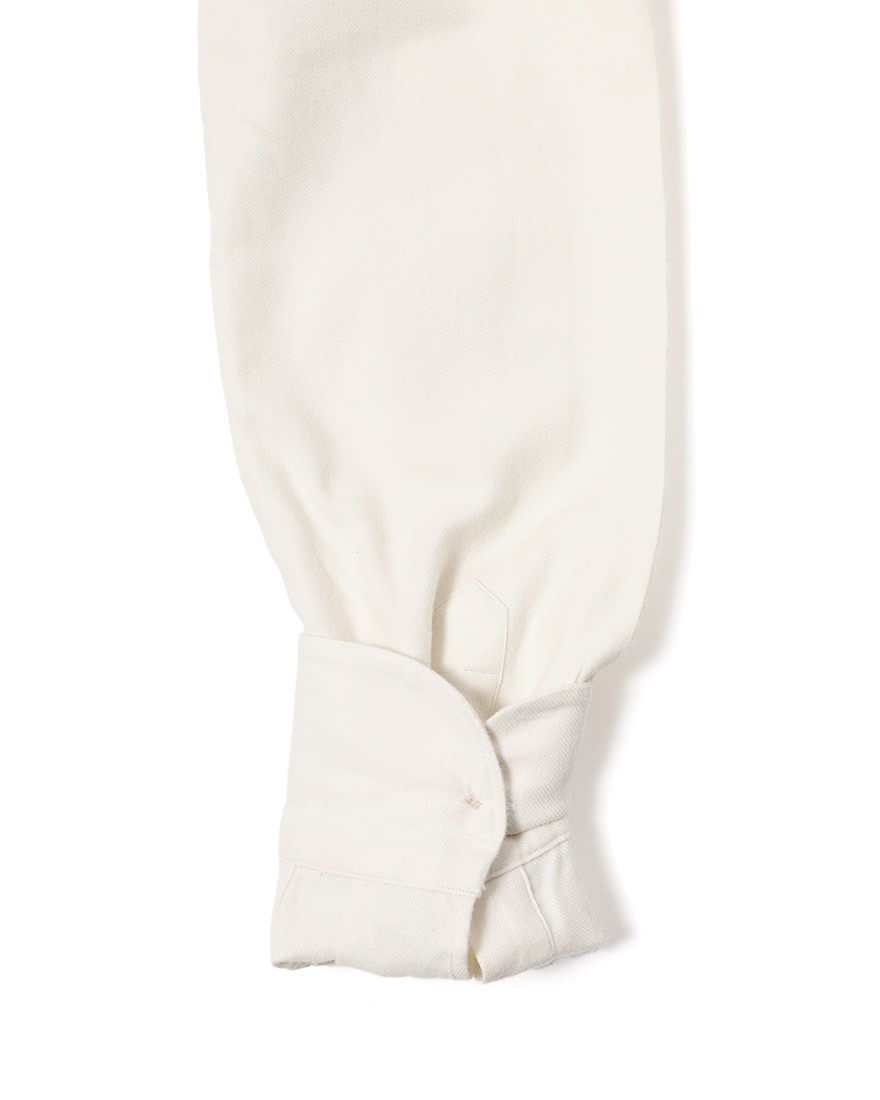 ERRICO FORMICOLA起毛コットンツイル レギュラーカラーシャツ【HUGO】17l