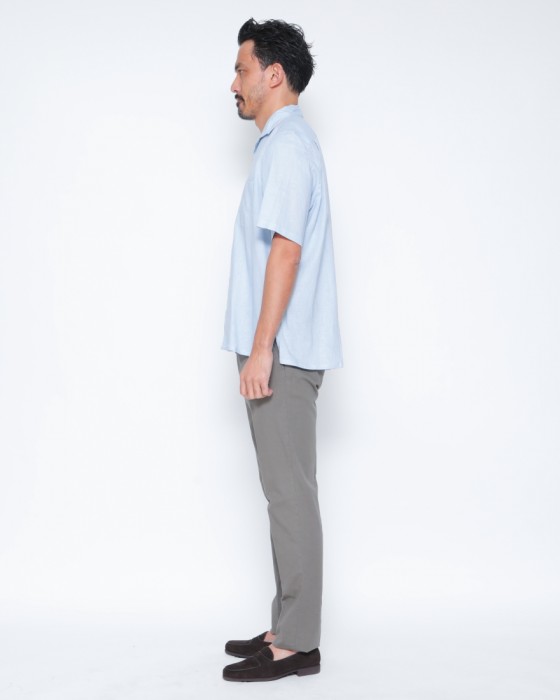 ERRICO FORMICOLAリネンビスコース ショートスリーブシャツ【LECCE】 02l