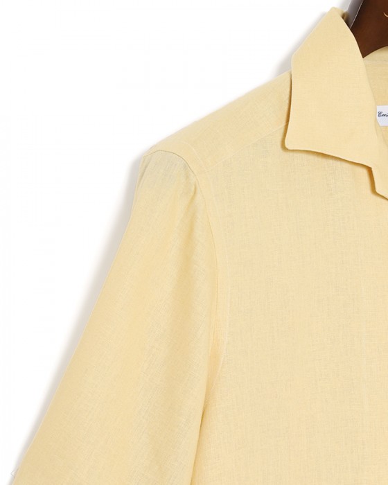 ERRICO FORMICOLAリネンビスコース ショートスリーブシャツ【LECCE】 09l