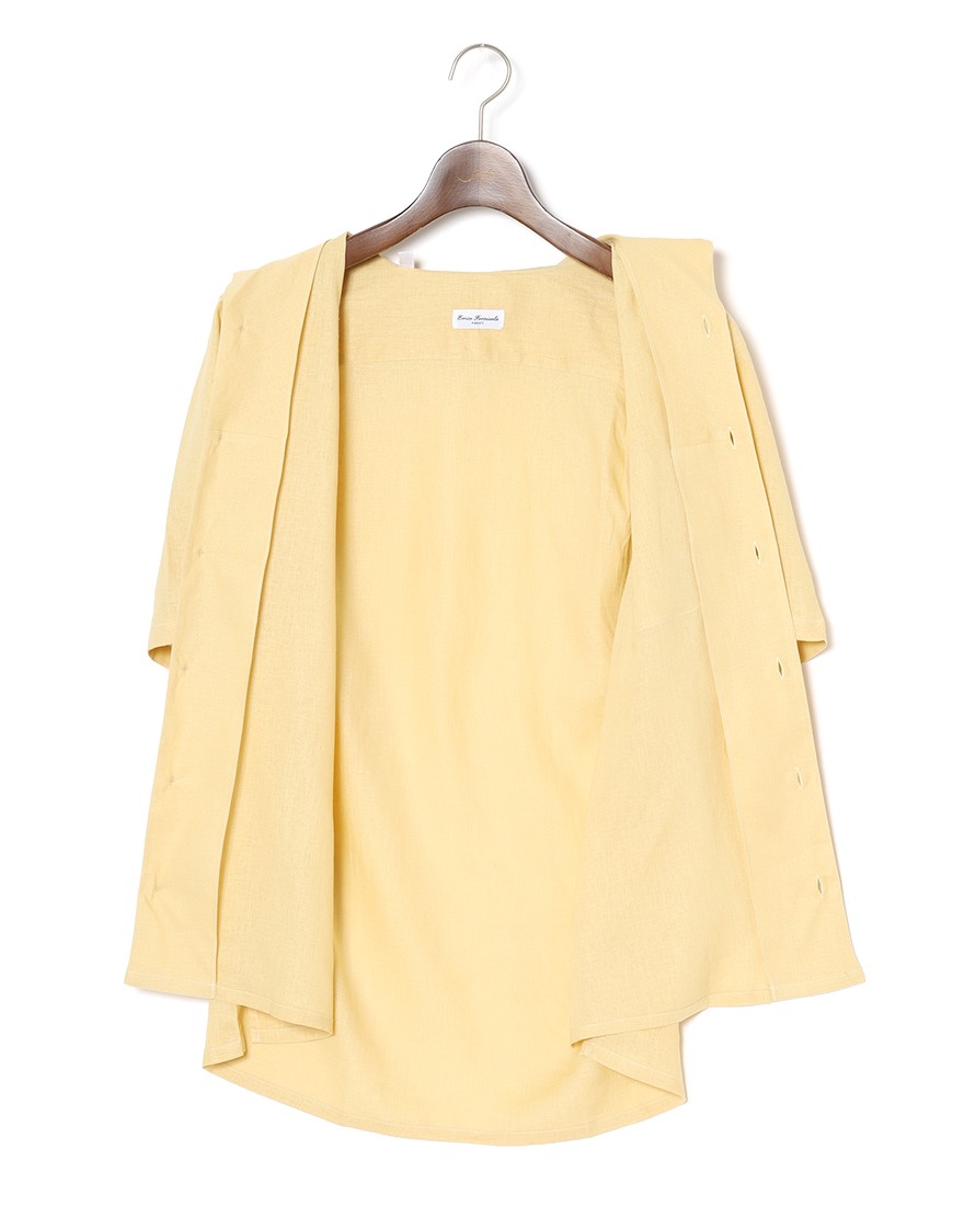 ERRICO FORMICOLAリネンビスコース ショートスリーブシャツ【LECCE】 11l