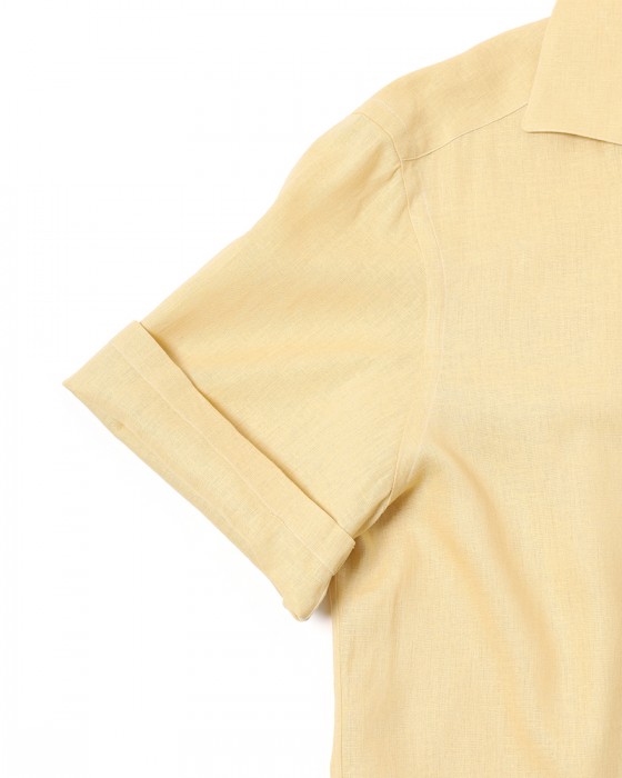 ERRICO FORMICOLAリネンビスコース ショートスリーブシャツ【LECCE】 15l