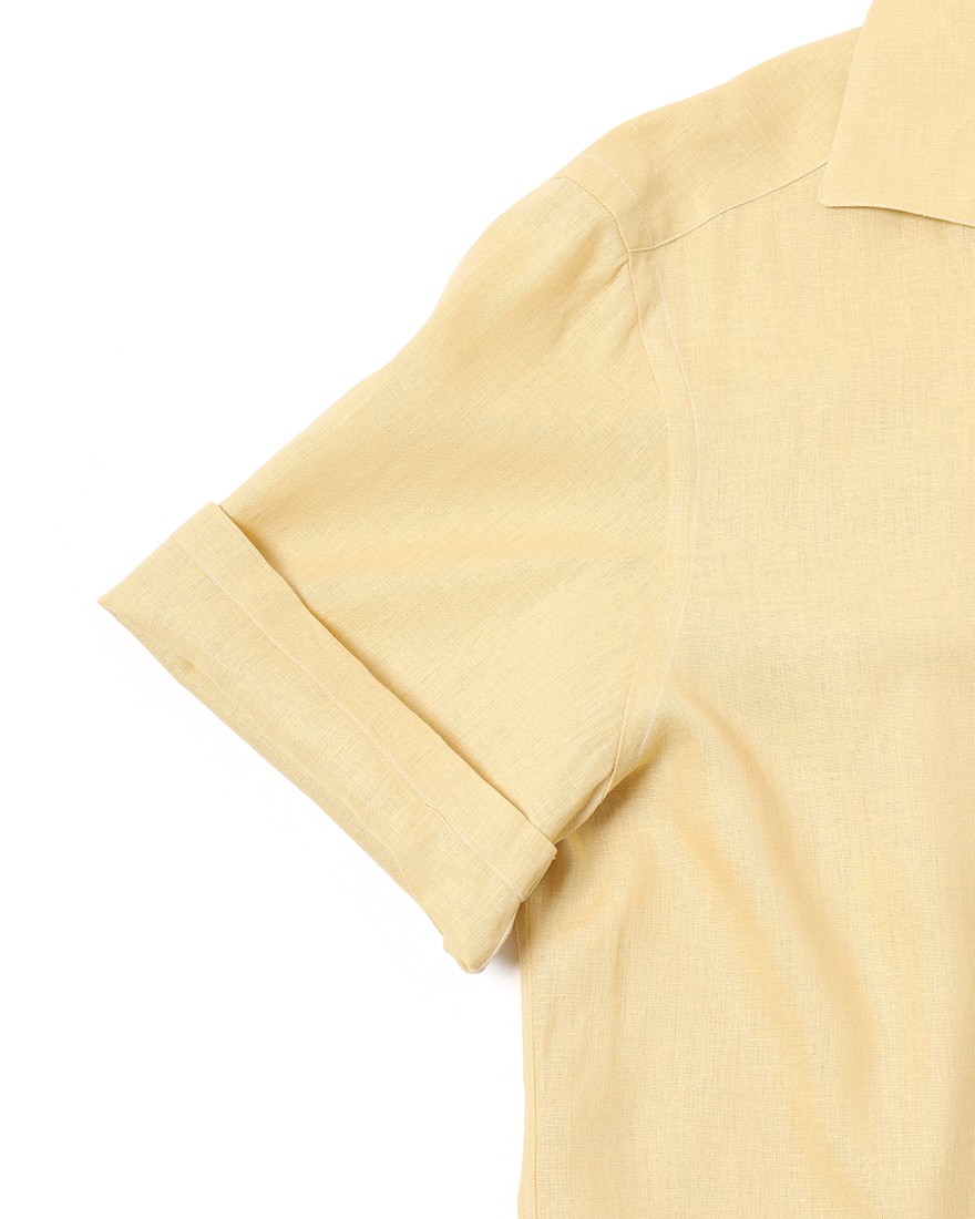 ERRICO FORMICOLAリネンビスコース ショートスリーブシャツ【LECCE】 15l