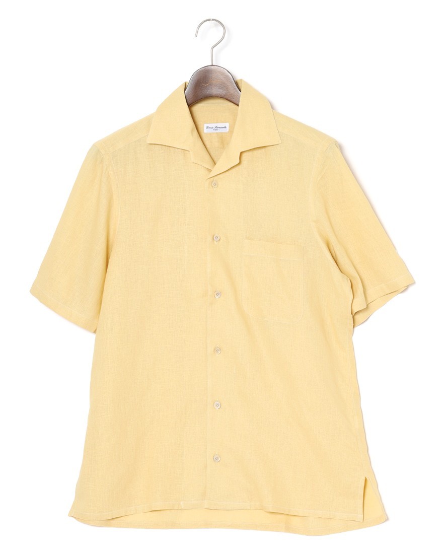 ERRICO FORMICOLAリネンビスコース ショートスリーブシャツ【LECCE】 ma