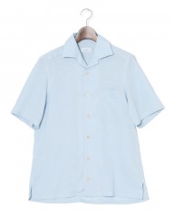 ERRICO FORMICOLAリネンビスコース ショートスリーブシャツ【LECCE】 mb_c0