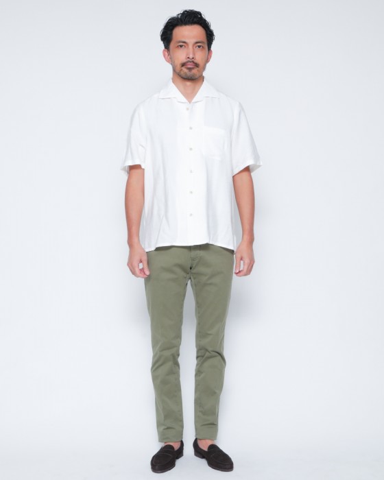 ERRICO FORMICOLAビスコース ショートスリーブシャツ【LECCE】 01l