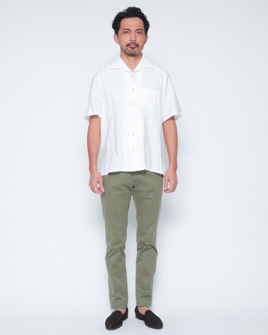 ERRICO FORMICOLAビスコース ショートスリーブシャツ【LECCE】 01l