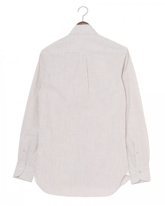 ERRICO FORMICOLAリネンコットン ストライプ BDシャツ【LUCA】04l