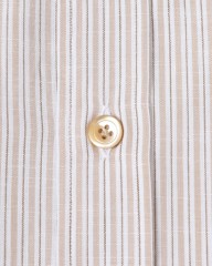 ERRICO FORMICOLAリネンコットン ストライプ BDシャツ【LUCA】mb_08l