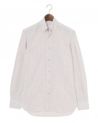 ERRICO FORMICOLAリネンコットン ストライプ BDシャツ【LUCA】mb_c0
