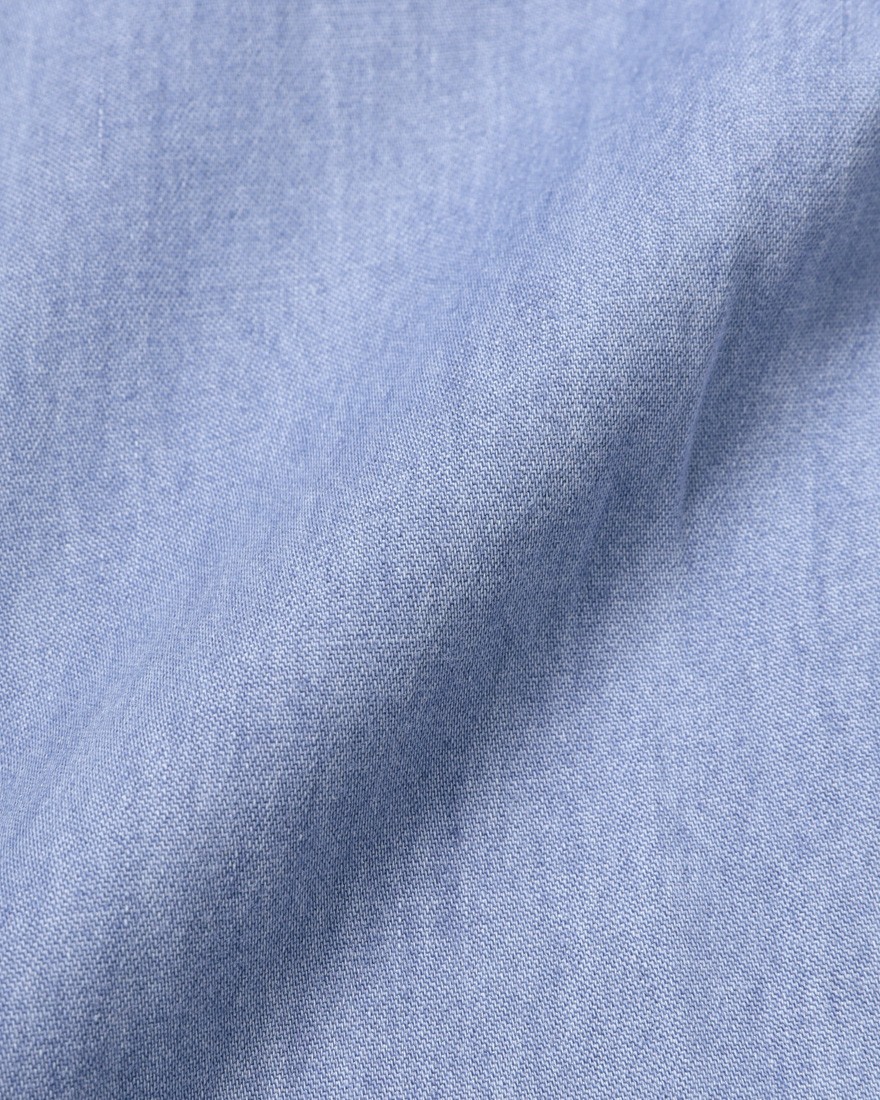 ERRICO FORMICOLAライトインディゴ コットンシャンブレー BDシャツ【LUCA】17l