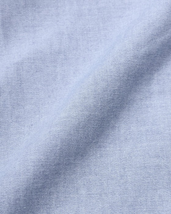 ERRICO FORMICOLAライトインディゴ コットンシャンブレー BDシャツ【LUCA】18l