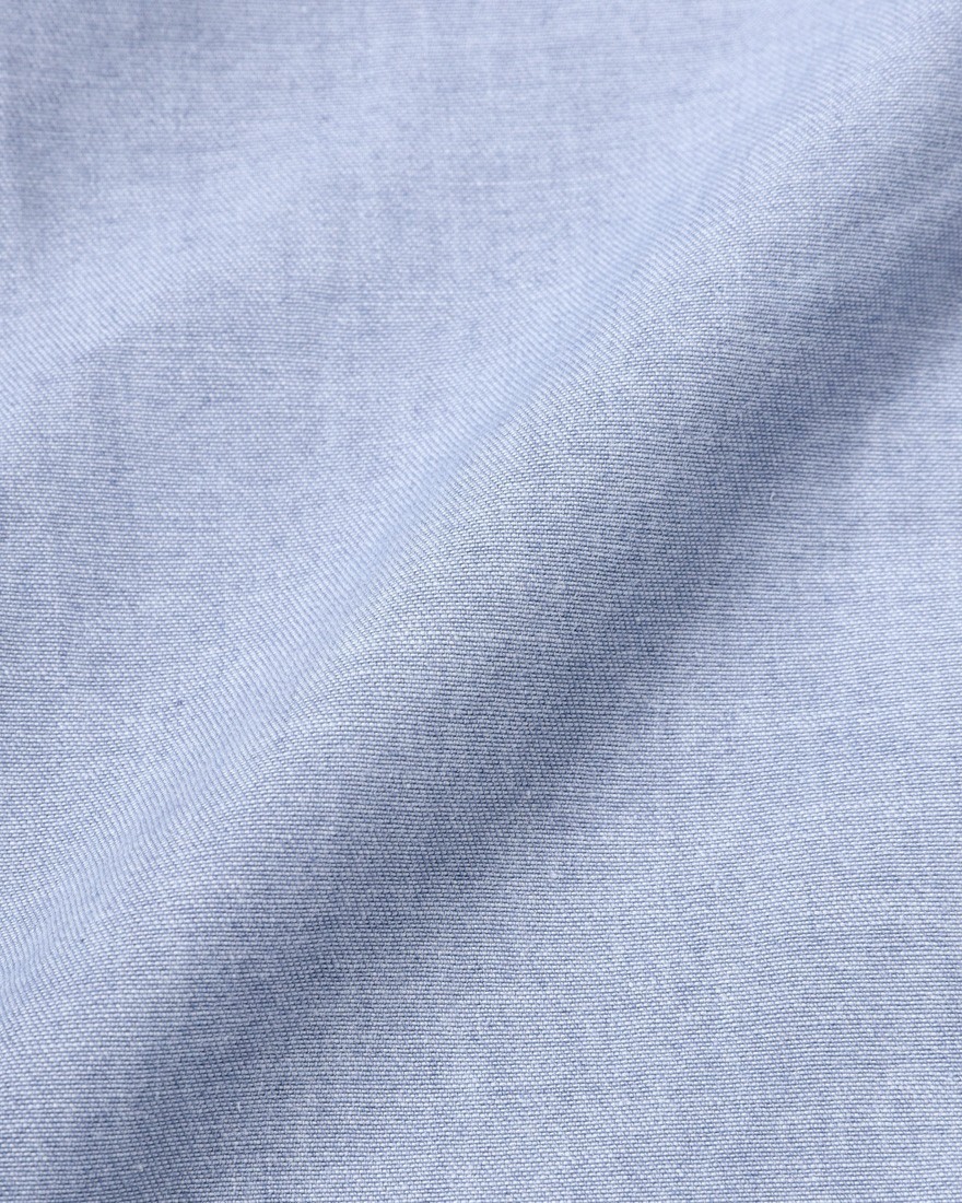 ERRICO FORMICOLAライトインディゴ コットンシャンブレー BDシャツ【LUCA】18l