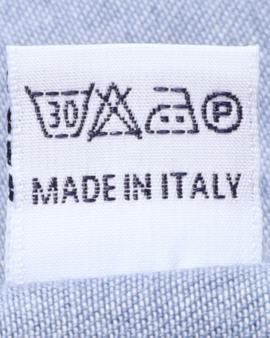 ERRICO FORMICOLAライトインディゴ コットンシャンブレー BDシャツ【LUCA】20l