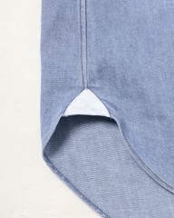 ERRICO FORMICOLAライトインディゴ コットンシャンブレー BDシャツ【LUCA】mb_09l