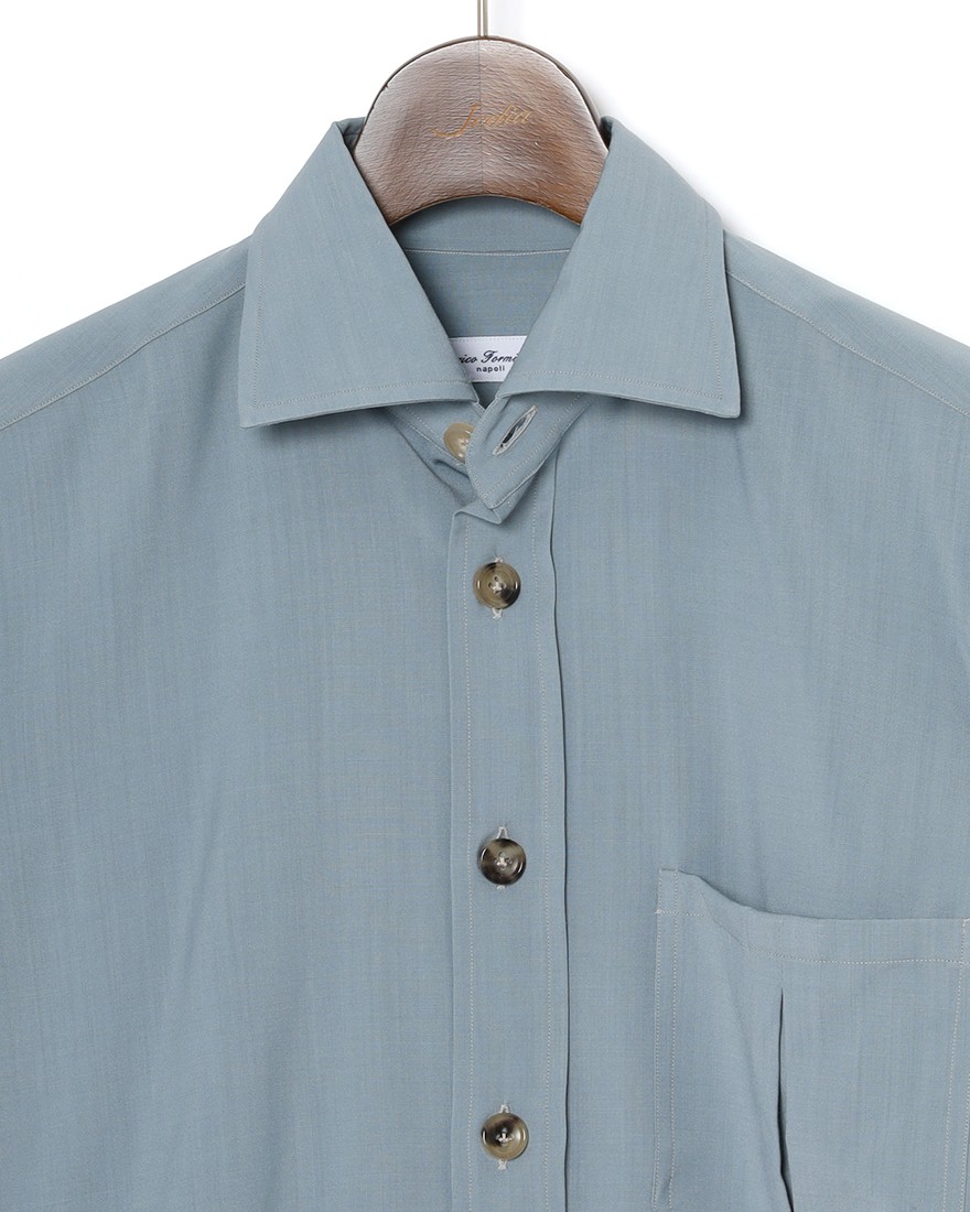 ERRICO FORMICOLAウール ジャンニシャツ【GIANNI】07l