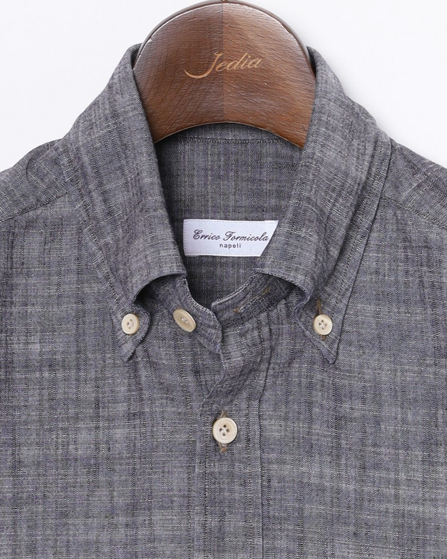 ERRICO FORMICOLAコットン シャンブレー BDシャツ【LUCA】 05l