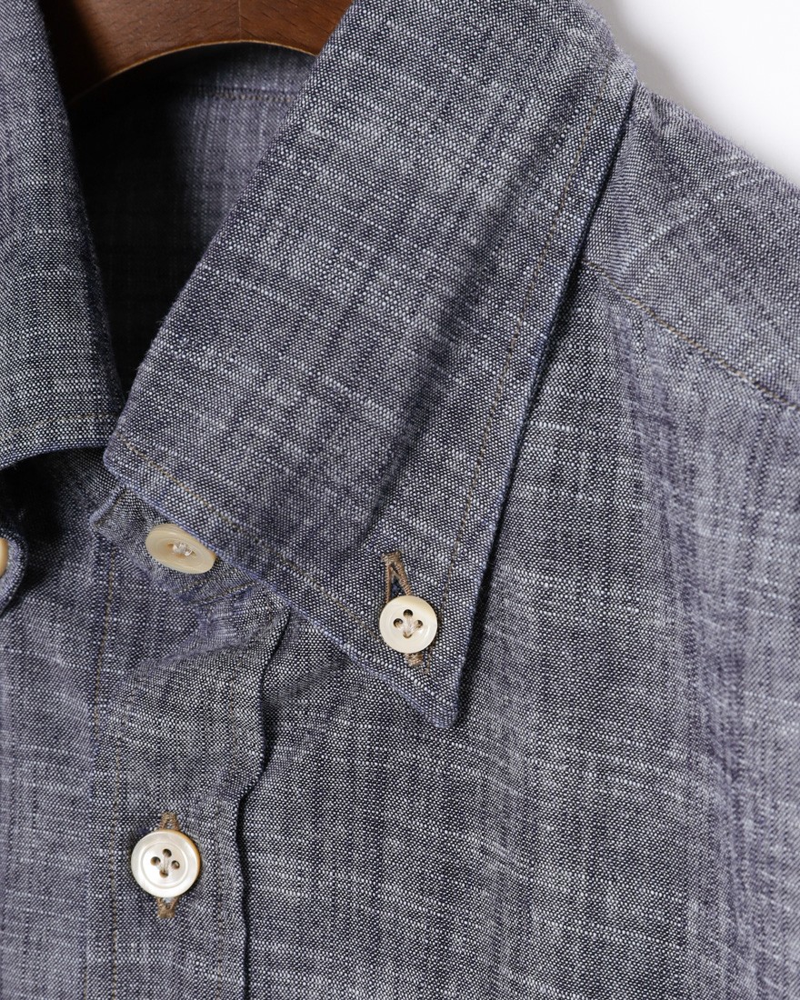 ERRICO FORMICOLAコットン シャンブレー BDシャツ【LUCA】 07l