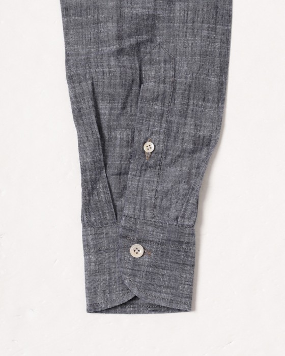 ERRICO FORMICOLAコットン シャンブレー BDシャツ【LUCA】 15l