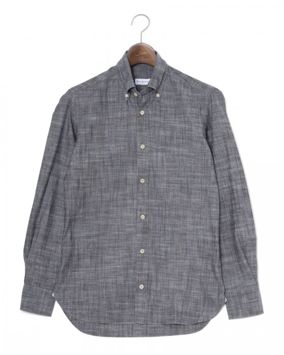 ERRICO FORMICOLAコットン シャンブレー BDシャツ【LUCA】 ma