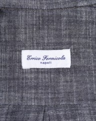 ERRICO FORMICOLAコットン シャンブレー BDシャツ【LUCA】 mb_08l