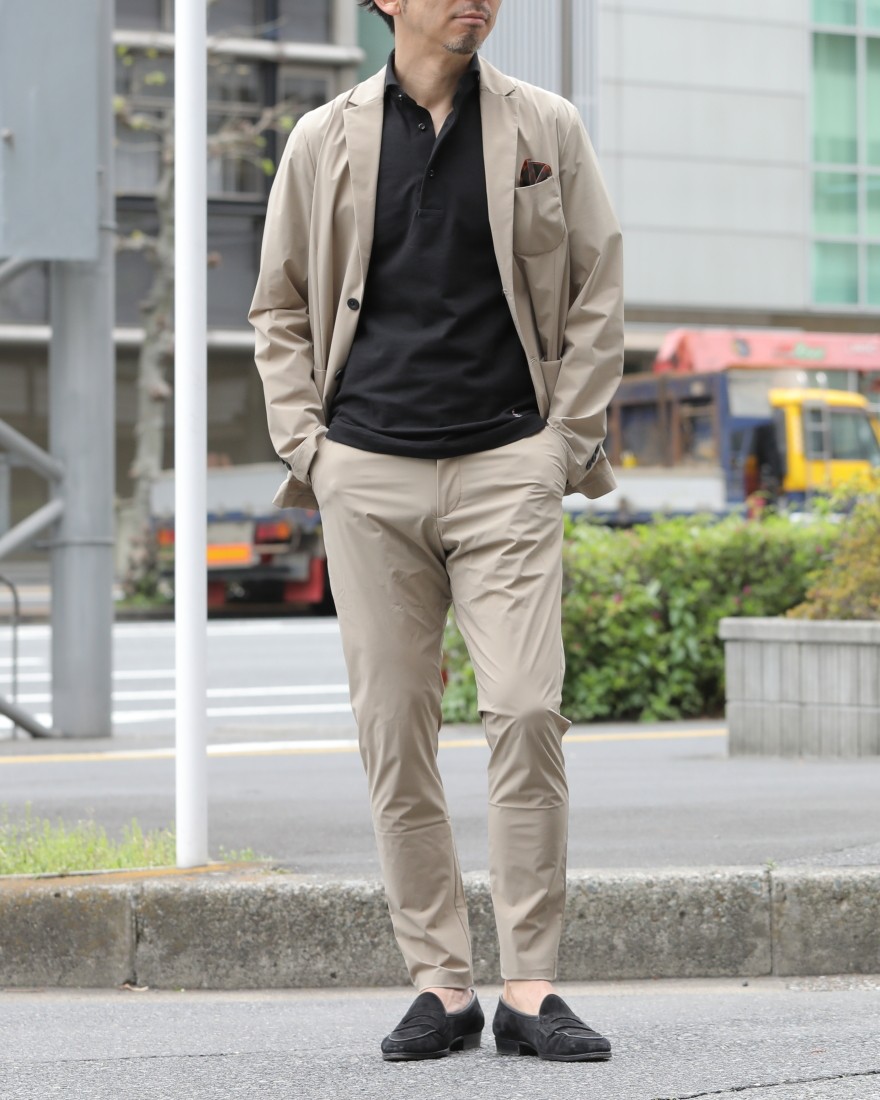 MEN'S CLUB別注 フェザーウェイト ナイロンタフタ パッカブルパンツ【FETHER WEIGHT RE.TAFFETA PANTS】｜H.I.P  by SOLIDO（エイチアイピーバイソリード）｜TOKYOlife