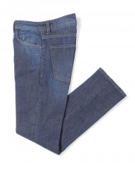 Entre Amis（アントレ・アミ）ストレッチテーパード9分丈ウォッシュドデニム