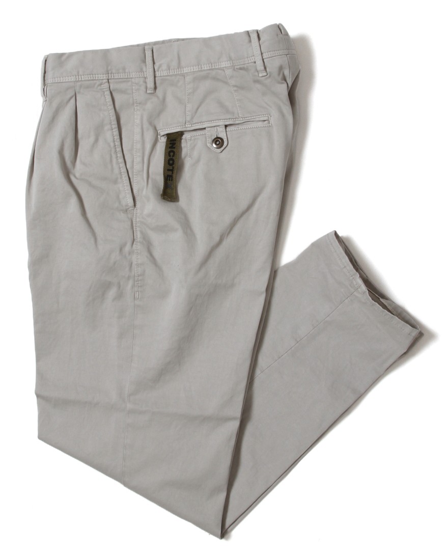 ギャバコットン 2プリーツテーパードチノ【SLACKS/167 TAPERED FIT