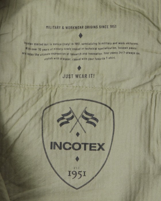 INCOTEXコットンサテンストレッチ カーゴチノ【SLACKS】15l