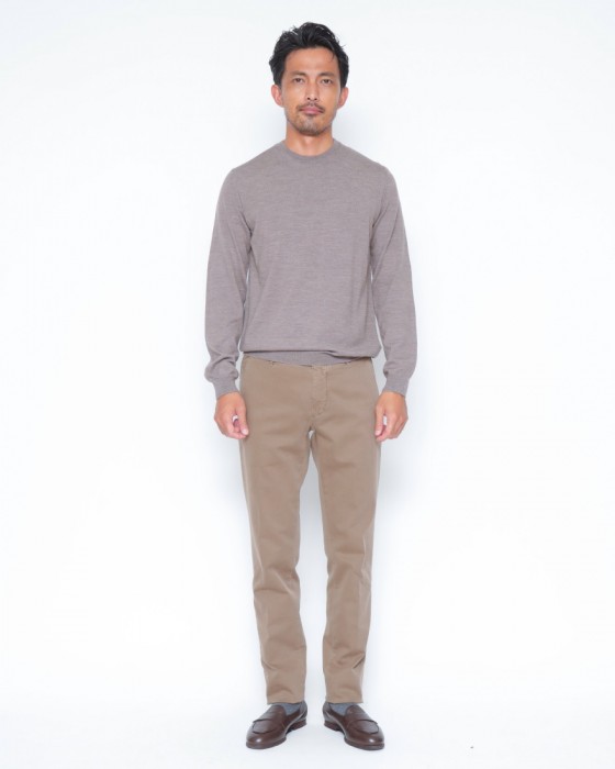 INCOTEXサテンスウェットパンツ【SLACKS/100 SLIM FIT】21l