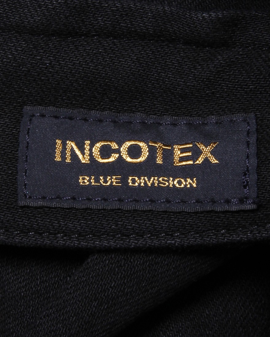 INCOTEXスリムテーパード ストレッチブラックデニム【INCOTEX BLUE DIVISION】10l