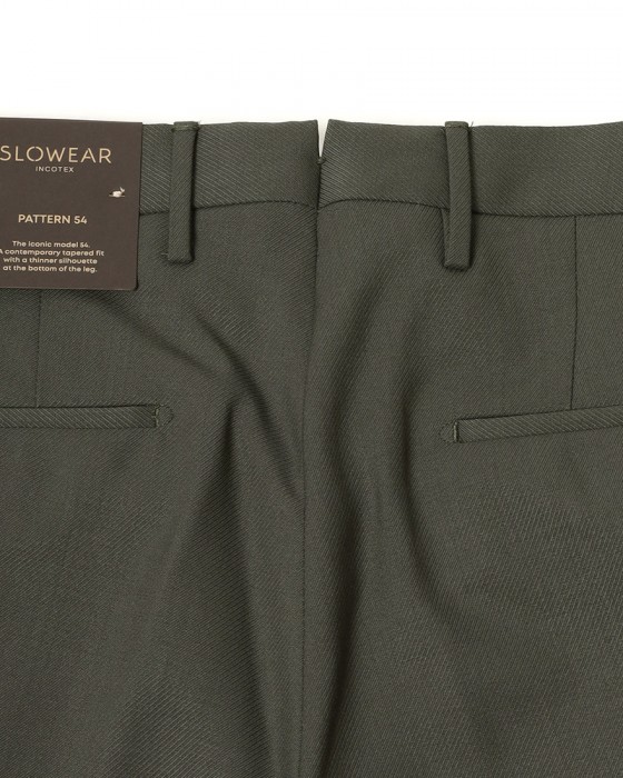INCOTEXウール ワンプリーツテーパード スラックス【54 Tarpered】12l