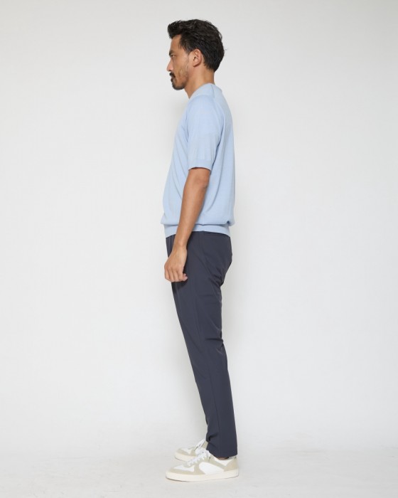 Hernoナイロン 1プリーツストレッチパンツ【Herno Laminar】23l
