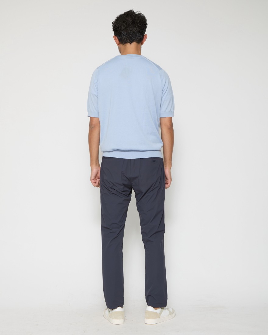 Hernoナイロン 1プリーツストレッチパンツ【Herno Laminar】24l