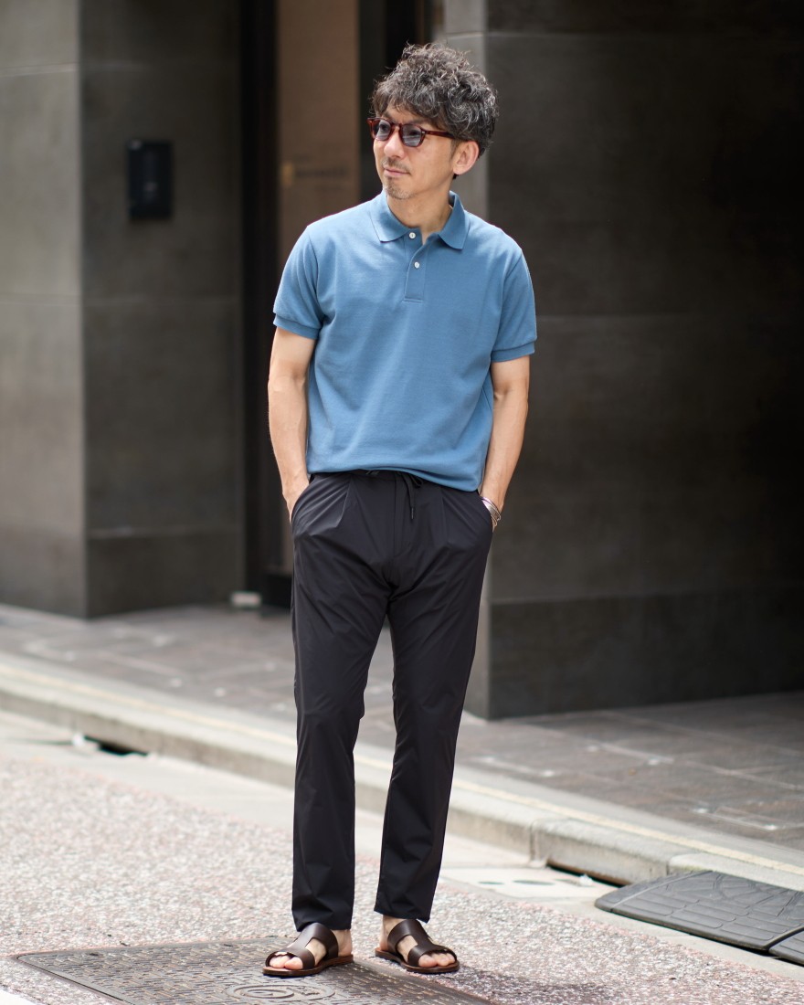 Hernoナイロン ワンプリーツストレッチパンツ【FUNCTIONAL WARDROBE】ma