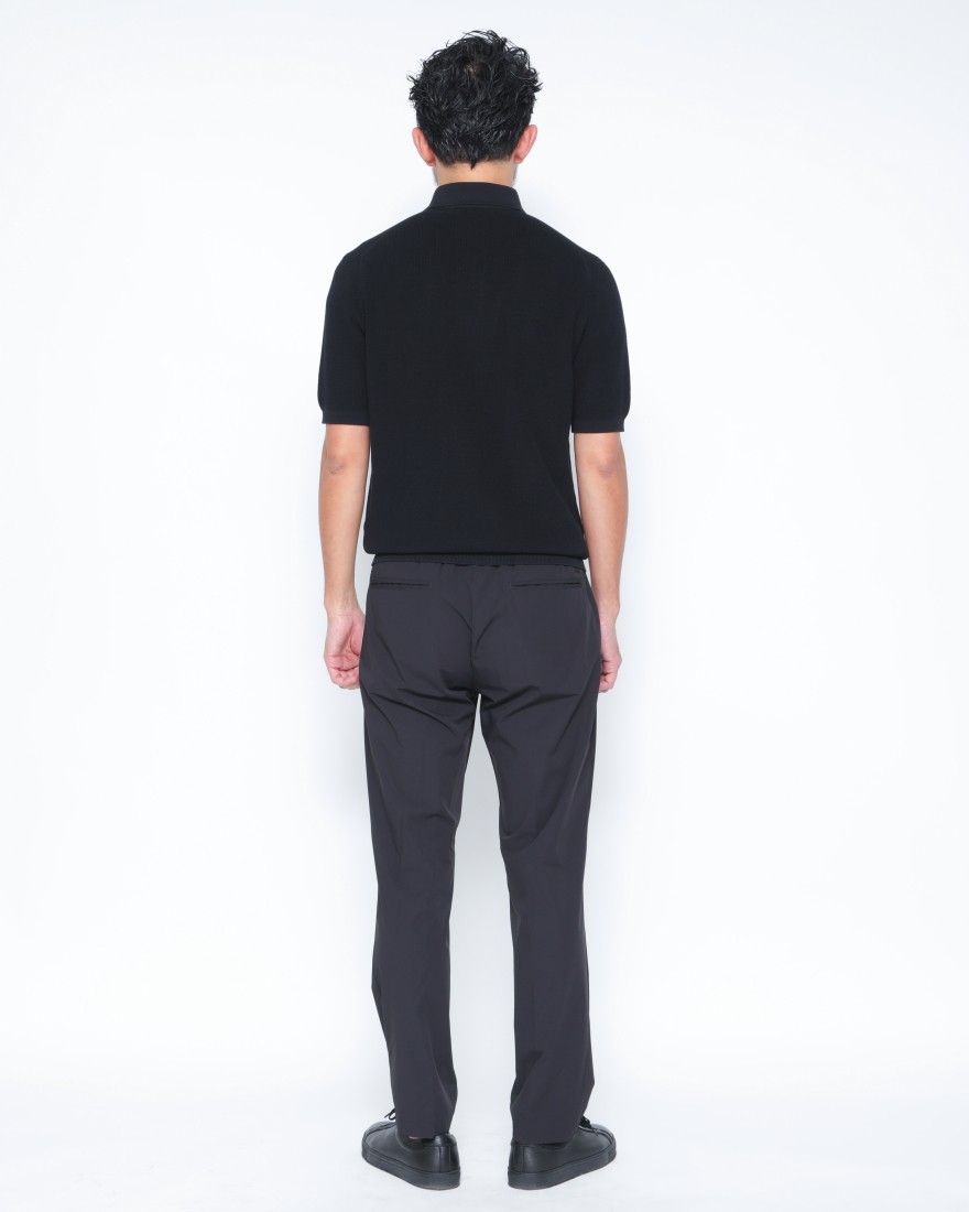 Hernoナイロン ストレッチ ワンプリーツ テーパードパンツ【FUNCTIONAL WARDROBE】03l