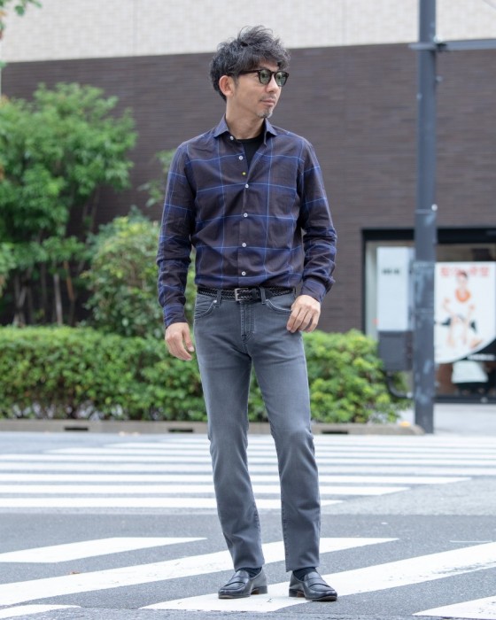 ＜東京ライフ＞ Entre Amis（アントレ・アミ） ノープリーツスリムチノ【8188-2450/NO-PL SLIM TROUSERS】