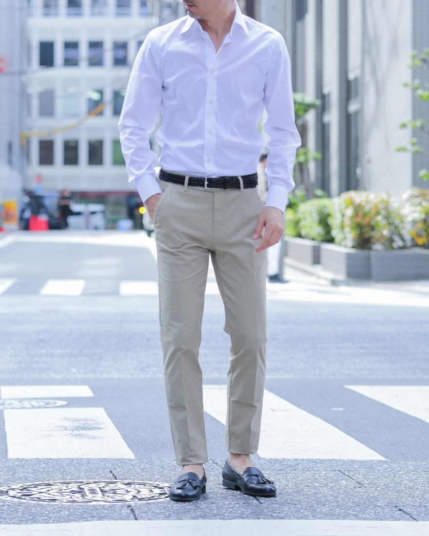BERWICHストレッチコットンテーパードパンツ【J MORELLO/J モレッロ】ma