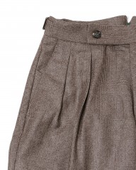 BERWICHグレンチェック 2プリーツ パンツ【SCOTCH/スコッチ】mb_05l