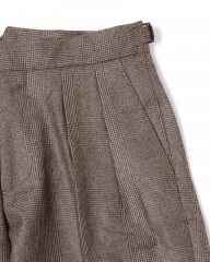 BERWICHグレンチェック 2プリーツ パンツ【SCOTCH/スコッチ】mb_06l