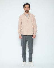 BERWICHウール混ストレッチ ワンプリーツテーパードパンツ【JSP1PCL】mb_21l