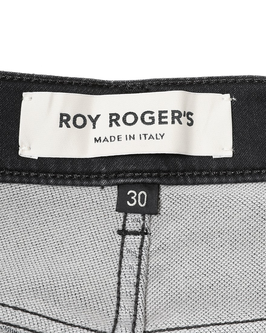 ROY ROGER'Sレギュラーフィット ブラック ジャージーデニム【DONATELLO】14l