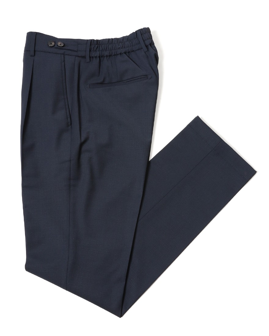 BERWICHウールストレッチ ワンプリーツ テーパードパンツ【BERTO/べルト】