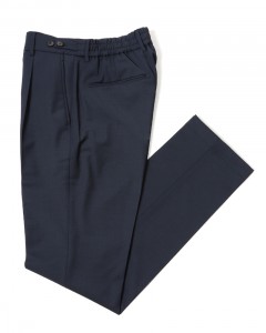 ウールストレッチ ワンプリーツ テーパードパンツ【BERTO/べルト】