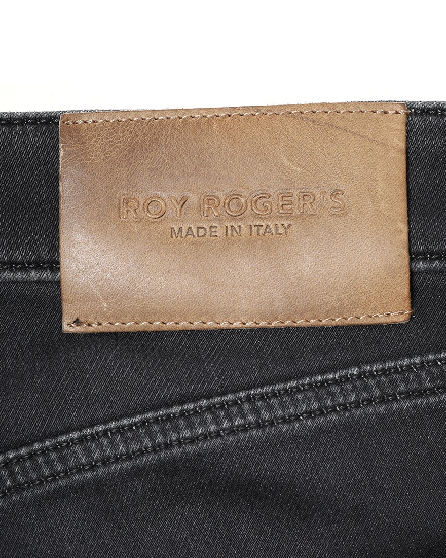 ROY ROGER'Sスリムフィット ブラック ジャージーデニム【LEONARDO】13l